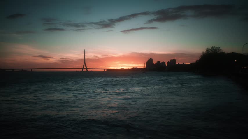 Sunset over Tamsui, New Taipei City, Taiwan – Scenic Riverside View