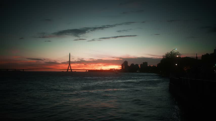 Sunset over Tamsui, New Taipei City, Taiwan – Scenic Riverside View