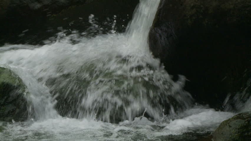 Slow Motion of Stream in Iao Valley Hawaii