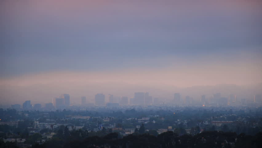 city smog time lapse