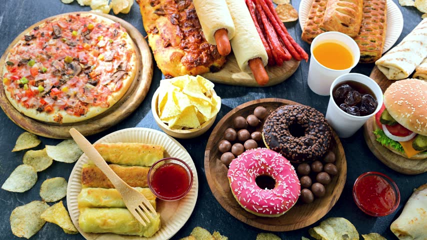 Foods enhancing the risk of cancer. Junk food.