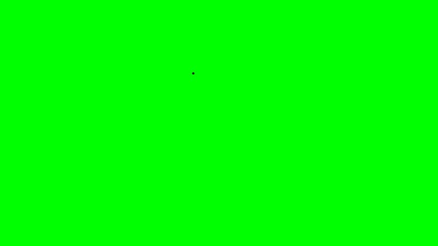 Simple black circle on green background