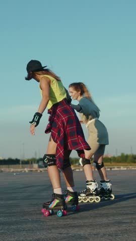 Experience the joy of rollerblading in scenic spots with friends