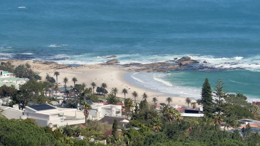 Camps Bay as seen from Table Mountain.