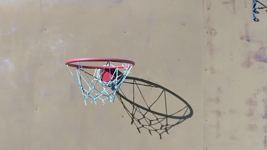 basketball hoop, a hoop for playing basketball, on the wall, during the day