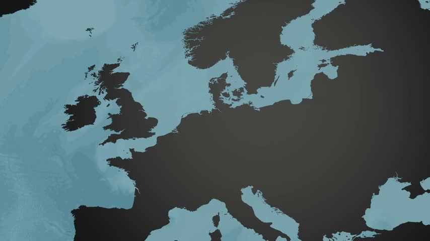 Specialized 3D digital map animation focusing on western Russia spotlighting major metropolis hubs Moscow and Saint Petersburg with connecting routes.
