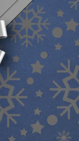 Animation of candy canes and gifts christmas decorations on blue background. Christmas, tradition and celebration concept digitally generated video.
