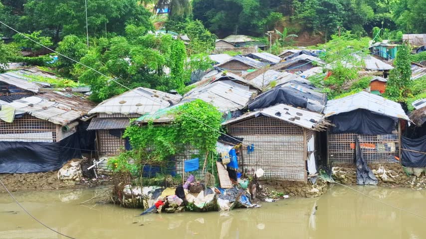 Inside footage of rohingya refugees camp  in Cox