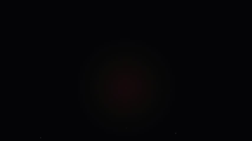 Animated firefighter station with rotating red alert siren light and glowing tower on dark background in seamless 2D loop