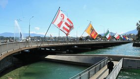 Geneva bridge. Find similar clips in our portfolio.