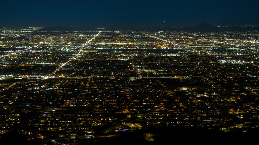 Phoenix City traffic pattern from South Mountain