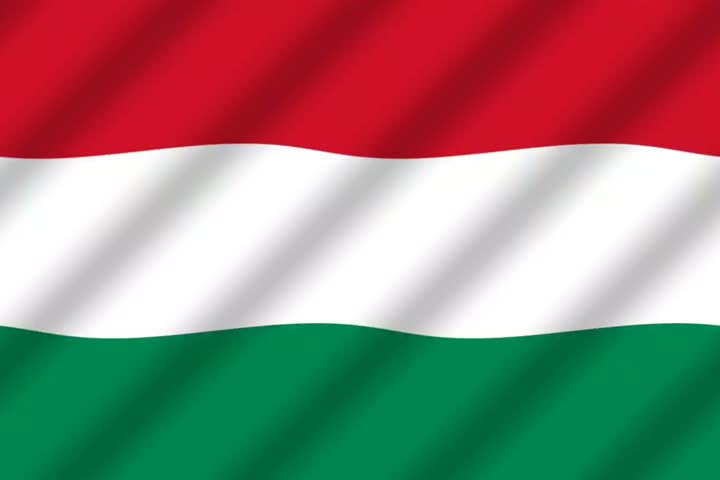 The flag of Hungary is displayed in high resolution.