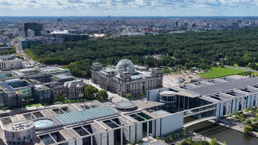 Berlin Skyline In Berlin Germany. City Life Landscape. Downtown District. Modern Architecture Skyline. Berlin Skyline In Germany. Television Tower. Grove Park. Deutsch Tourism Landmark.