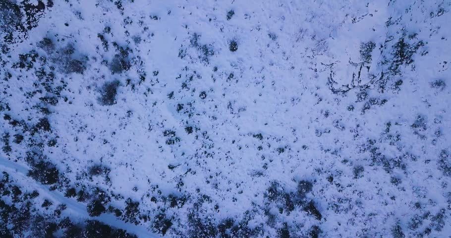 Aerial View Cerro Catedral Bariloche Snow Landscape Argentina