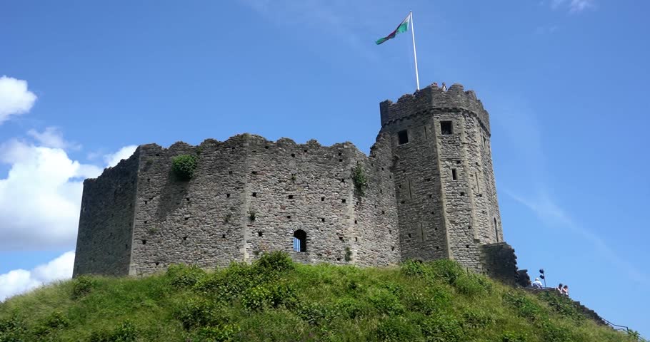 Cardiff Castle keep in Wales