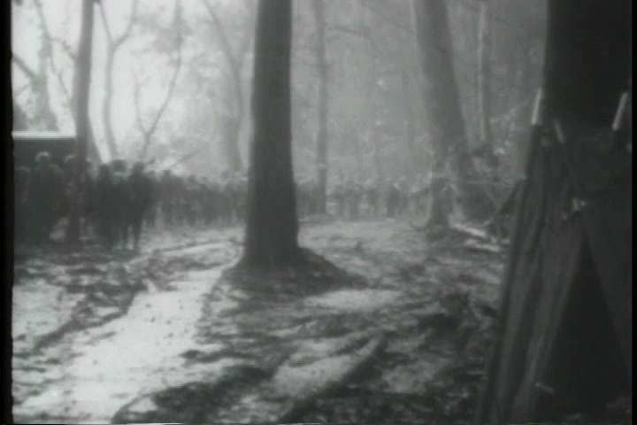1940s - American troops take New Britain island during World War Two.