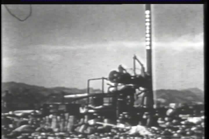 1940s - Destruction of Hiroshima following atomic bomb blast.