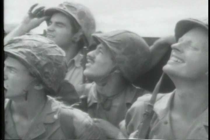 1940s - American troops take New Britain island during World War Two.