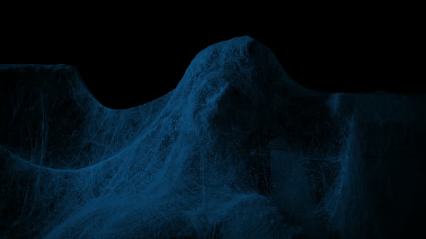 Ancient Statue Covered In Cobwebs In The Dark