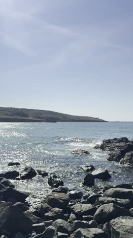 Waves at the Cornwall’s beach