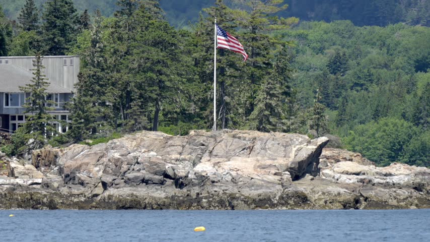 Jet Ski Splash at Great Harbor of Mount Desert Maine