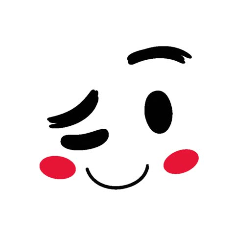 Cute Kawaii Smiling Face Icon