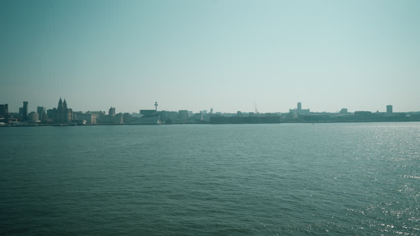 Liverpool waterfront viewed from the River Mersey, England, UK - 4 September 2026.