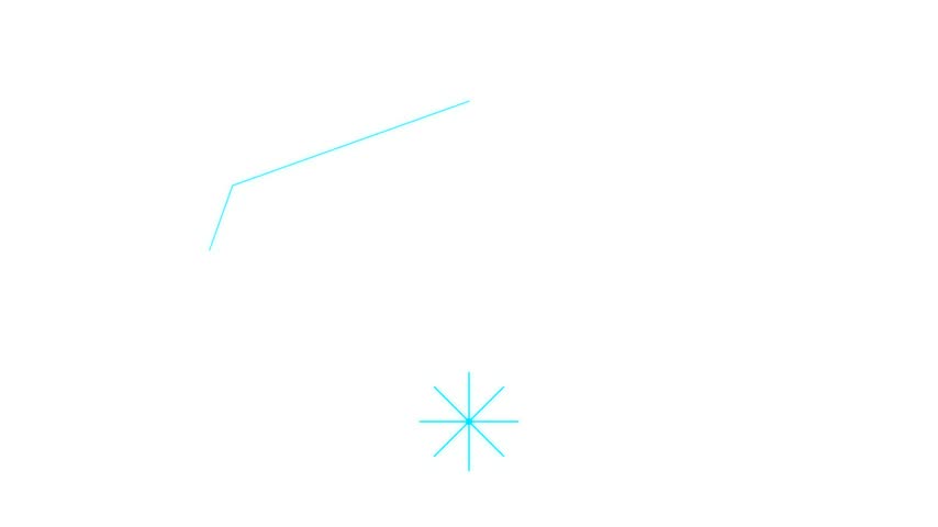Cyan Geometric Spider Web Diagram for Data Visualization on White Background