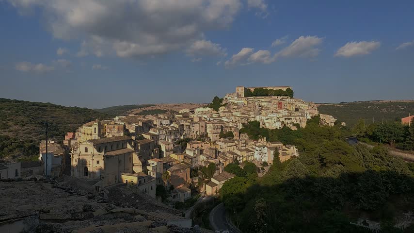 Ragusa Ibla in Sicily. Historic center called Ibla builded in late Baroque Style