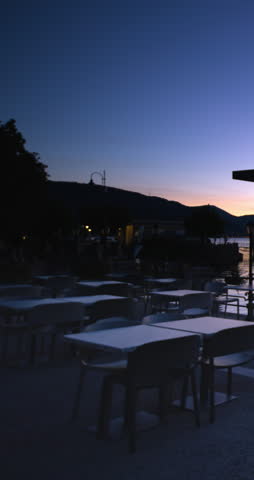 First light of dawn on the lake