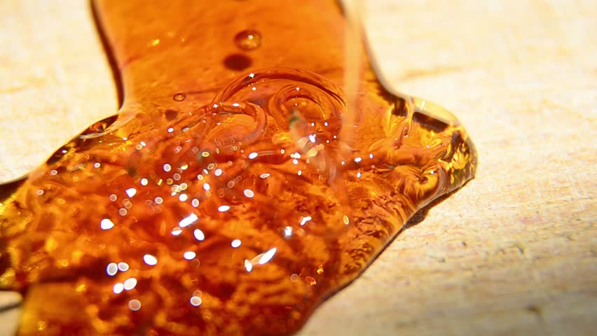 Honey, Pouring honey on a wooden board, Honey pouring on honey comb shooting