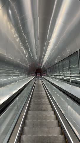 Modern Escalator Perspective View Direction