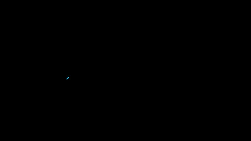 Modern blue curved arrow icon with smooth gradient tail on dark background