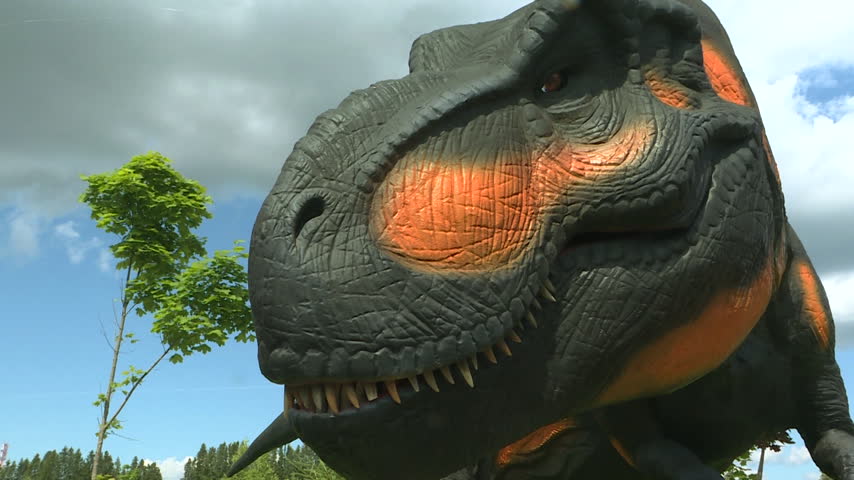 Jurassic Tyrannosaurus. The Age of Dinosaurs. T-Rex hunt.