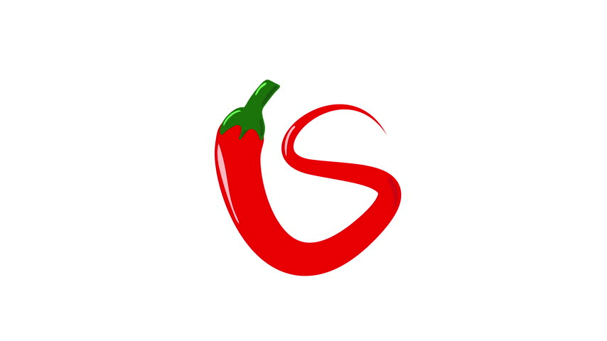 Swirling Animated Red Chili Pepper Icon