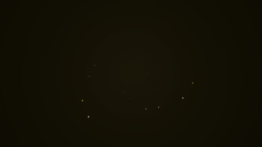 Elegant Gold 10-Second Countdown Animation Loop with Glowing Ring and Circle Reveal
