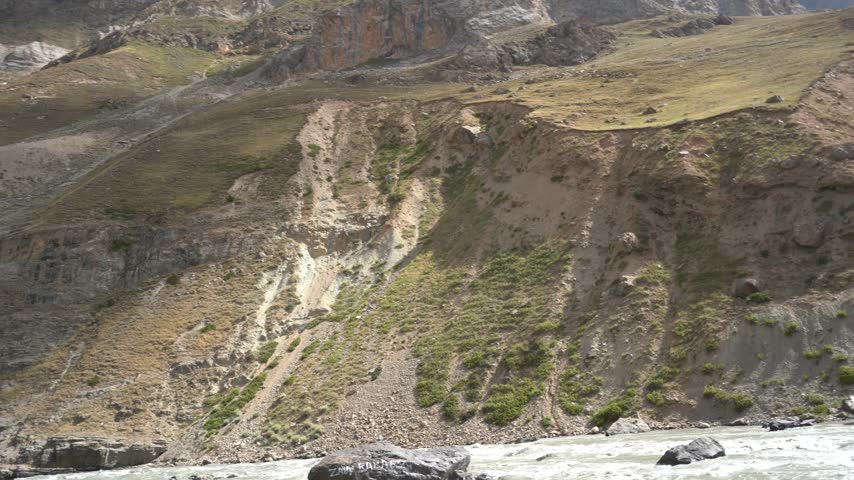 Mountain landscape near Drass, Ladakh, India