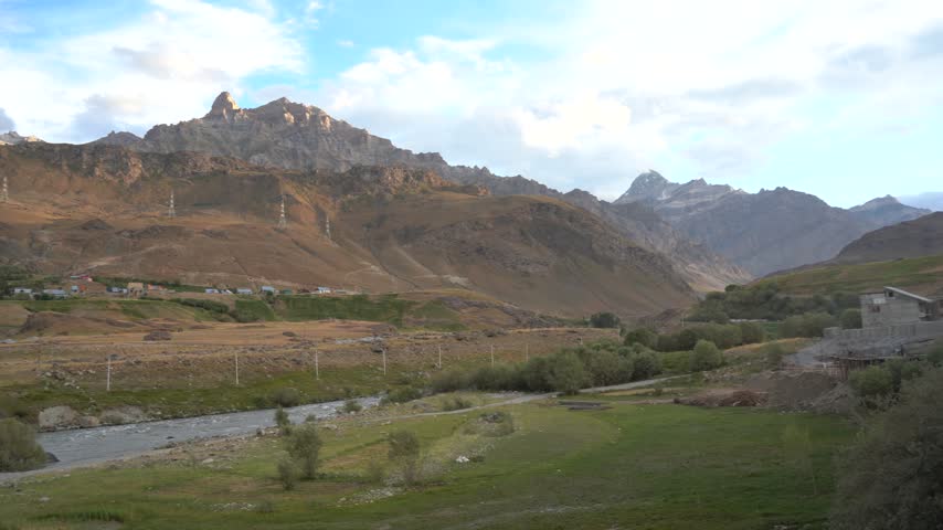 Mountain landscape near Drass, Ladakh, India