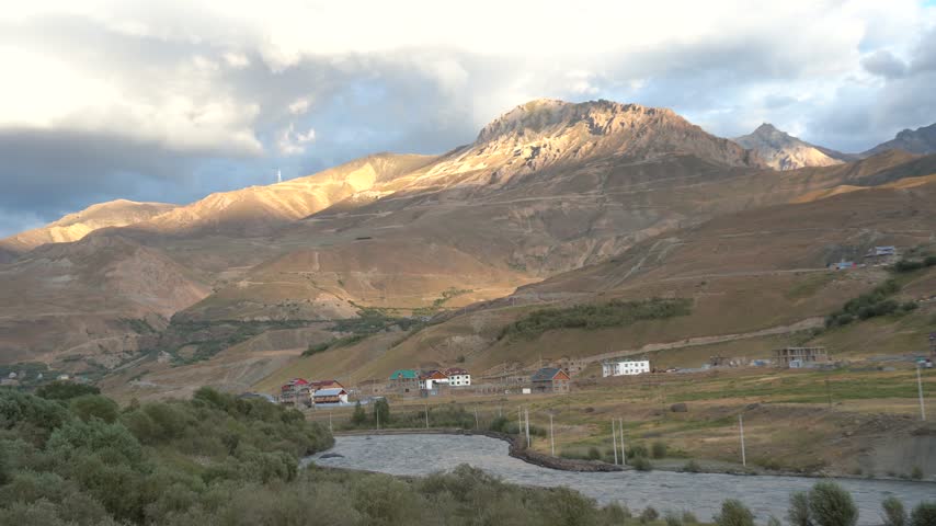 Mountain landscape near Drass, Ladakh, India