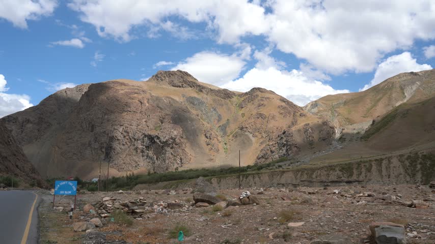 Mountain landscape near Drass, Ladakh, India