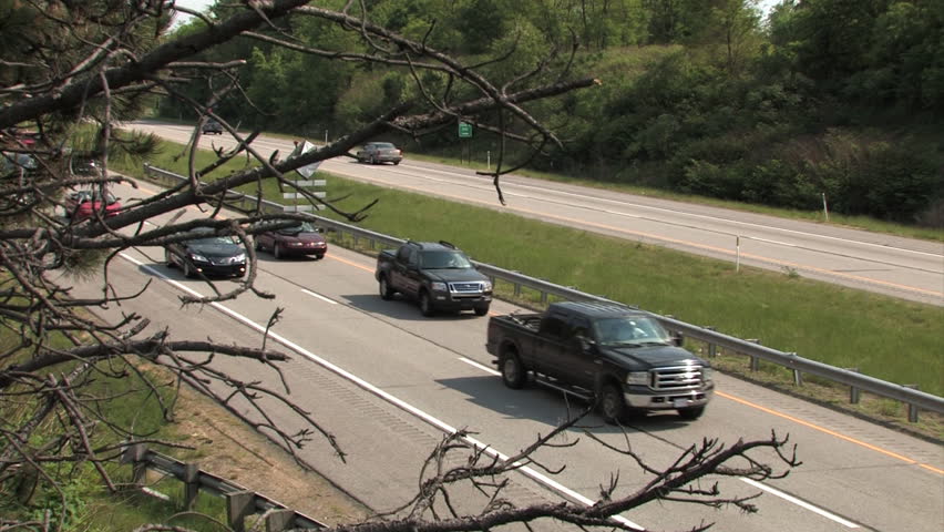 Traffic builds up due to construction on RT 60 in Western Pennsylvania.