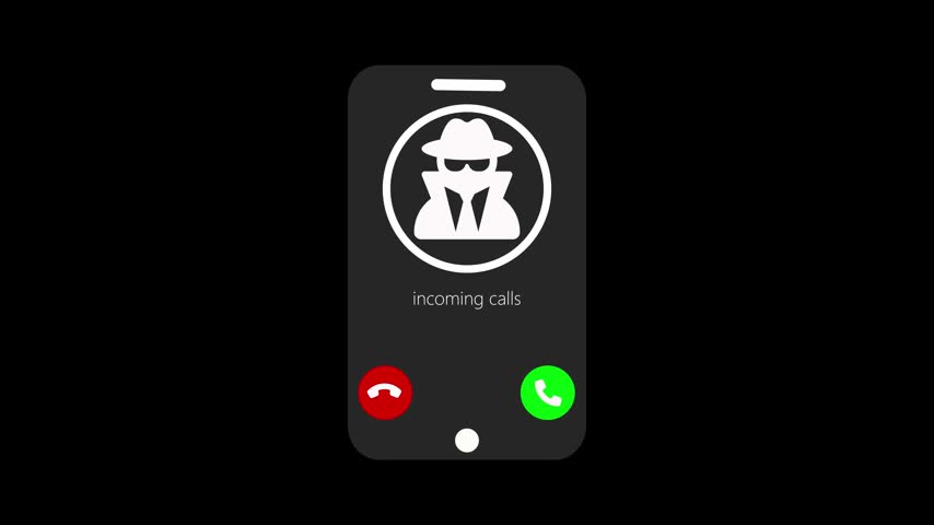 Mysterious Incoming Call Animation, Smartphone Calling Effect Signal Transmission Animation