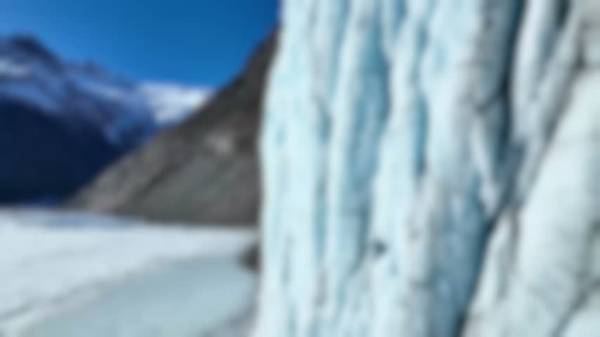 A detailed view of a large glacier