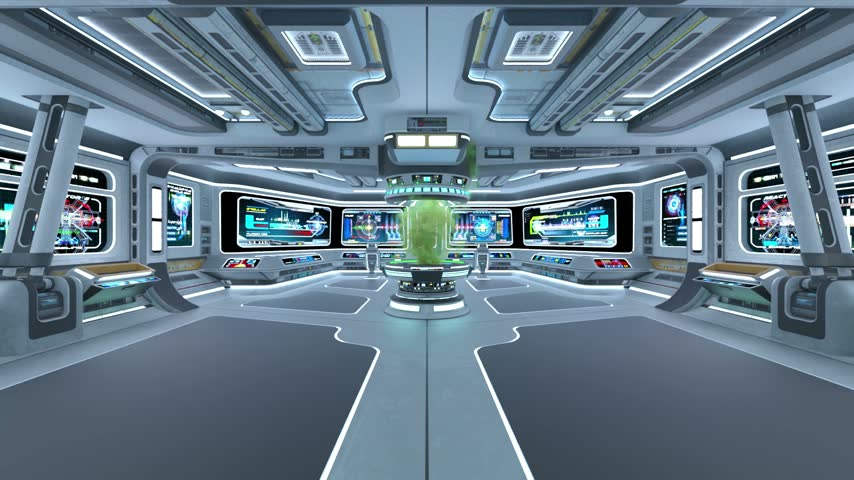 3D rendering of the spacecraft inside