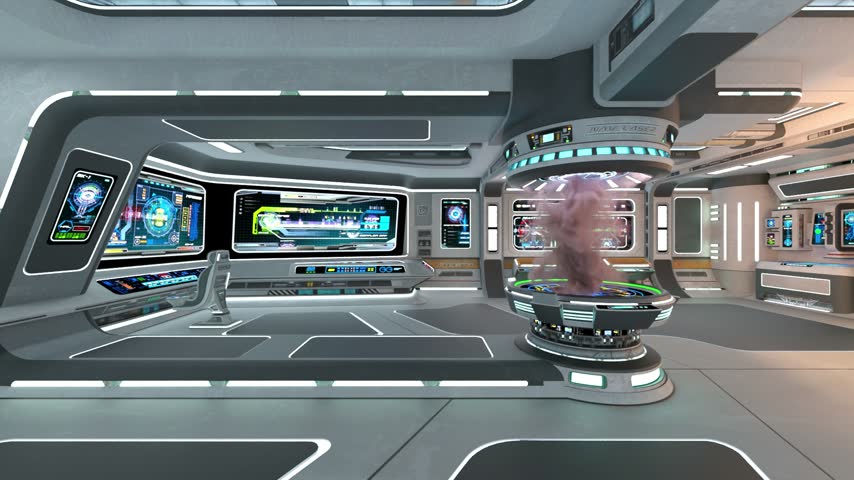 3D rendering of the spacecraft inside