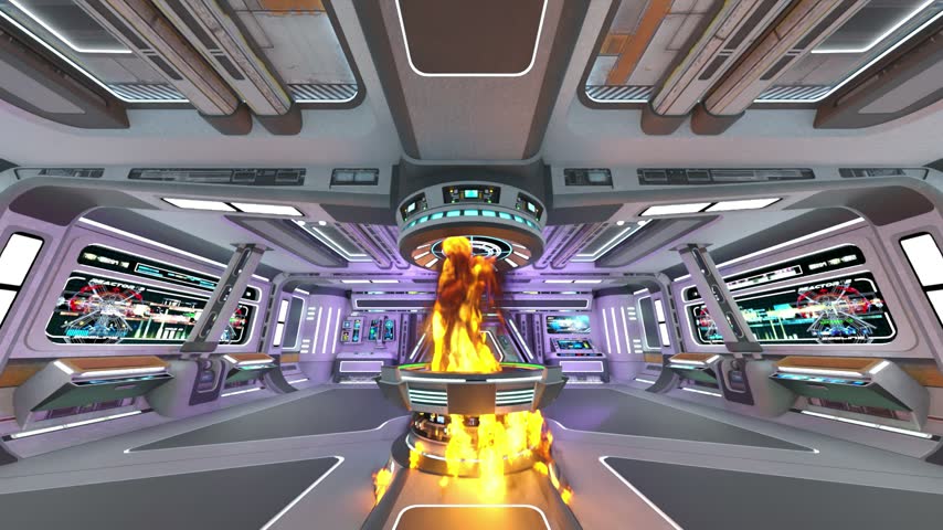 3D rendering of the spacecraft inside