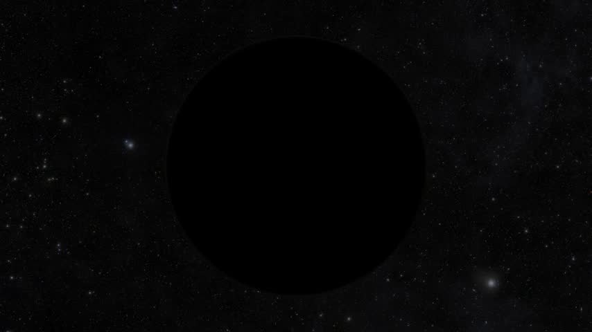 Pluto Planet Rotating Loop 3D
