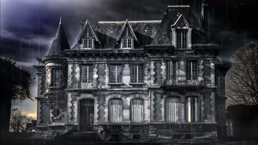 Haunted Mansion During Lightning Storm