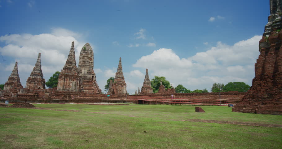 Wat Chaiwatthanaram temple is one of the famous temple in Ayutthaya, Thailand. Temple in Ayutthaya Historical Park, Ayutthaya, Thailand.
