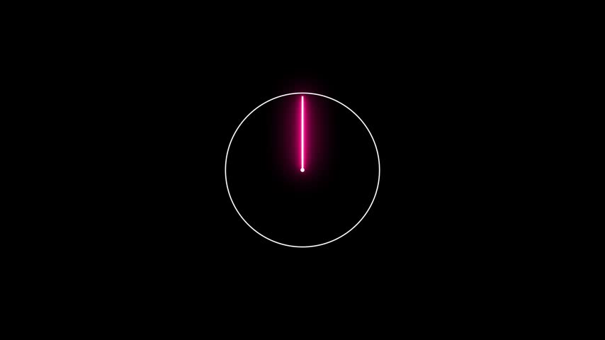 Neon light War Plane radar, Ship radar icon animation 4k video.